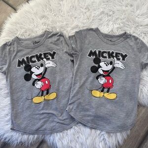 Medium Set of two Disney Mickey Mouse Gray T-Shirts